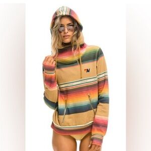 Aviator Nation Serape Striped Ninja Hoodie